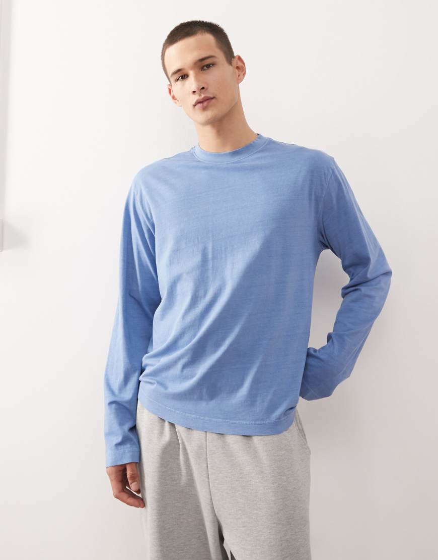 Weekday - Lounge-T-Shirt in Blau mit Relaxed-Fit-Passform von Weekday