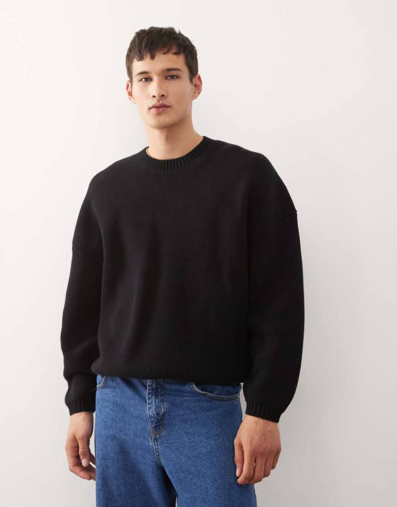 Weekday - Oversize-Pullover in Schwarz von Weekday