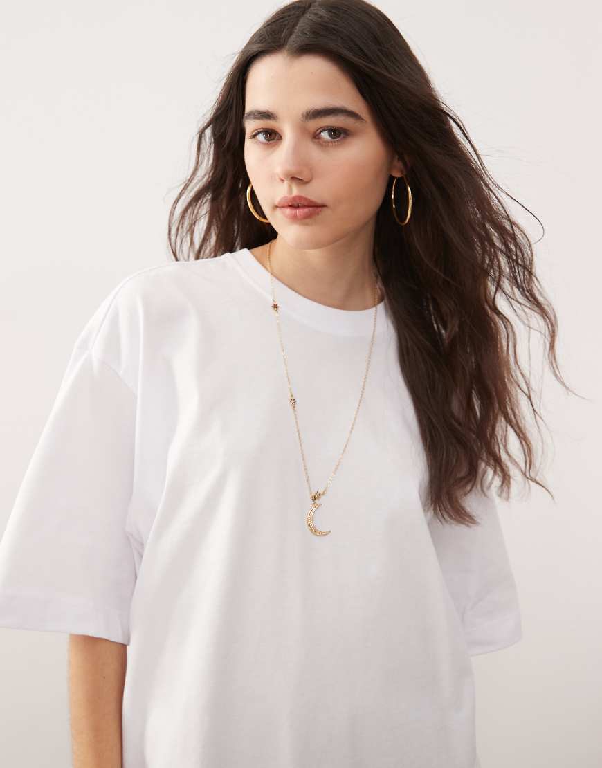 Weekday - Oversize-T-Shirt in Weiß Weekday - Oversize-T-Shirt in Weiß von Weekday