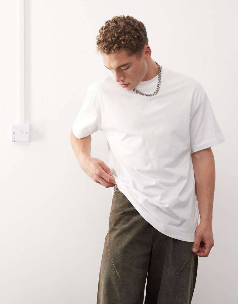 Weekday - Oversize-T-Shirt in Weiß von Weekday