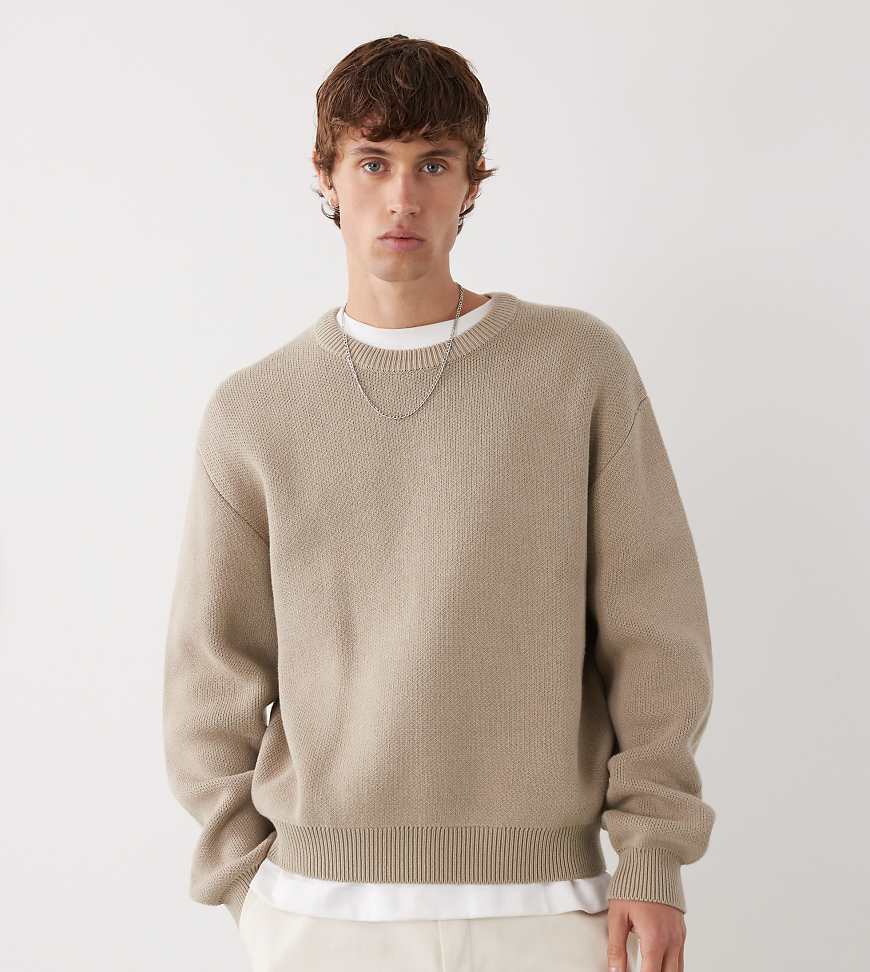 Weekday - Pullover in Beige, exklusiv bei ASOS-Neutral Weekday - Pullover in Beige, exklusiv bei ASOS-Neutral von Weekday