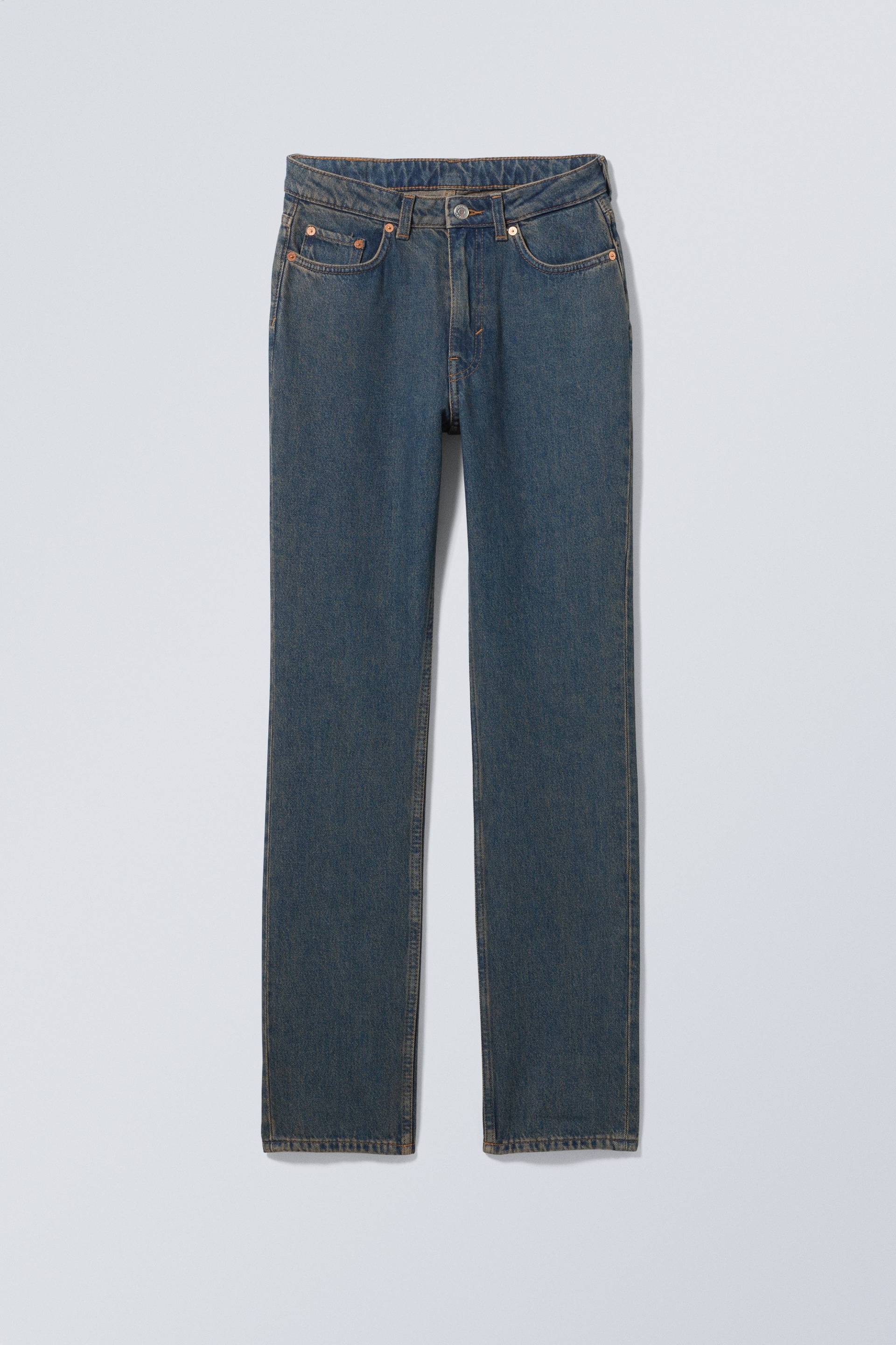 Weekday Schmale Jeans City mit hohem Bund Lapisblau, Skinny in Größe 26/30. Farbe: Lapis blue von Weekday