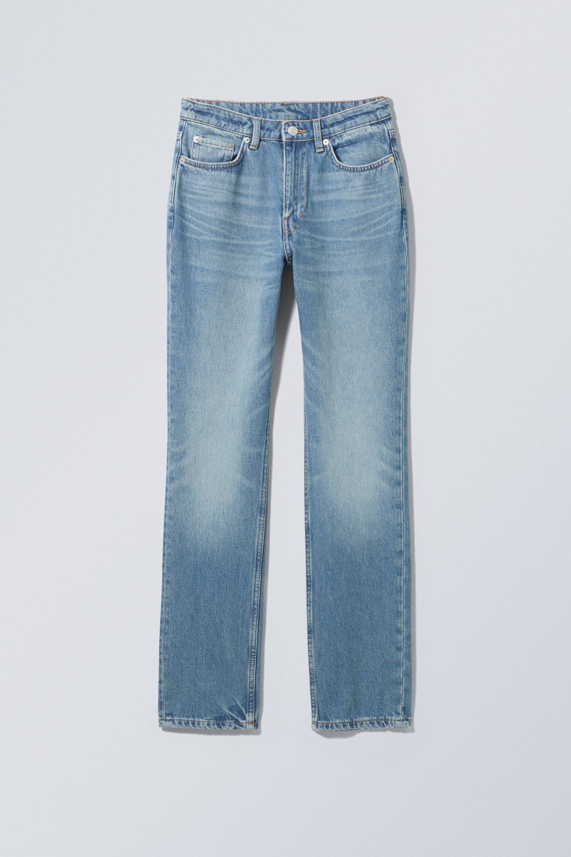 Weekday Schmale Jeans City mit hohem Bund Seventeen-Blau, Skinny in Größe 27/32. Farbe: Seventeen blue von Weekday