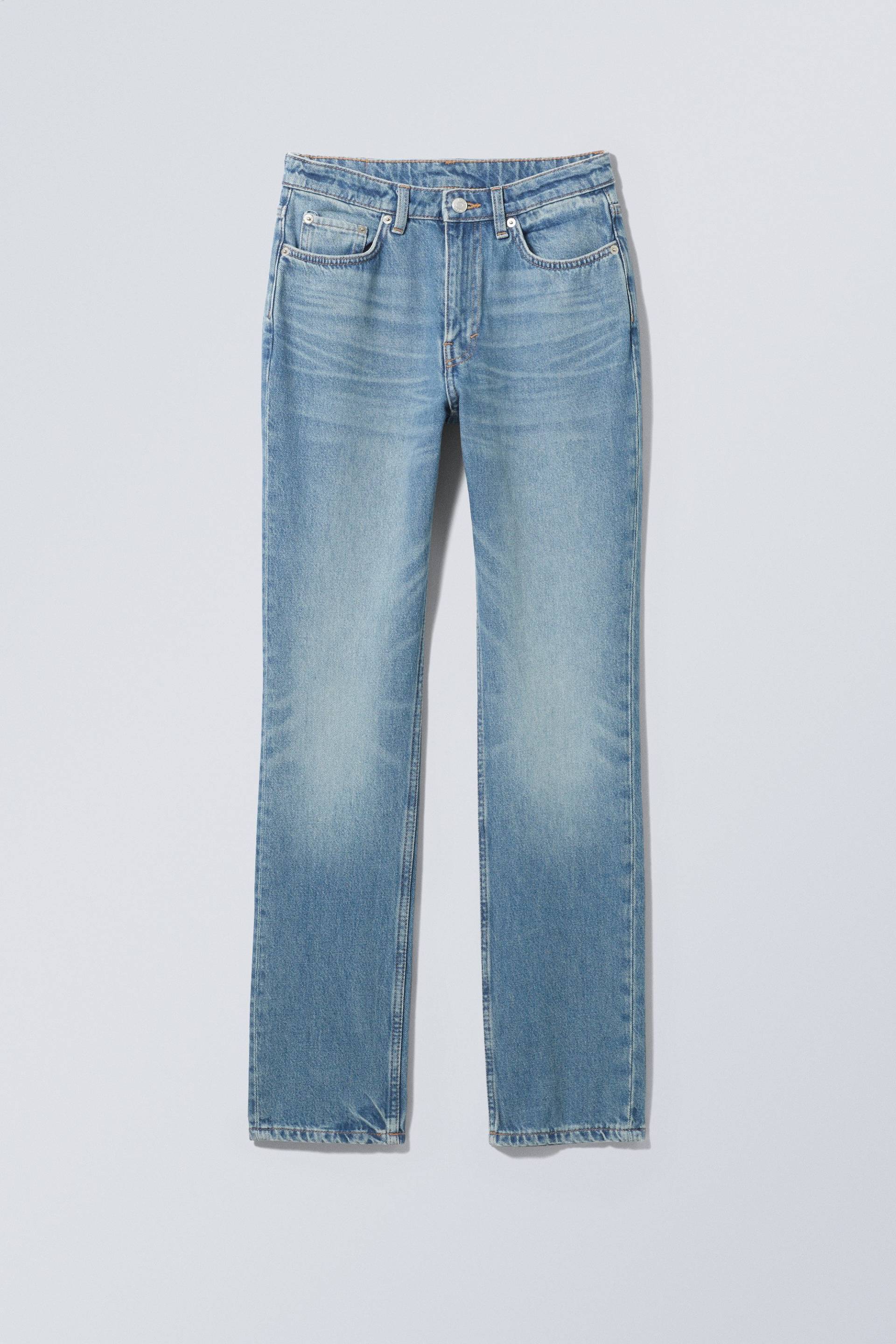 Weekday Schmale Jeans City mit hohem Bund Seventeen-Blau, Skinny in Größe 29/32. Farbe: Seventeen blue von Weekday