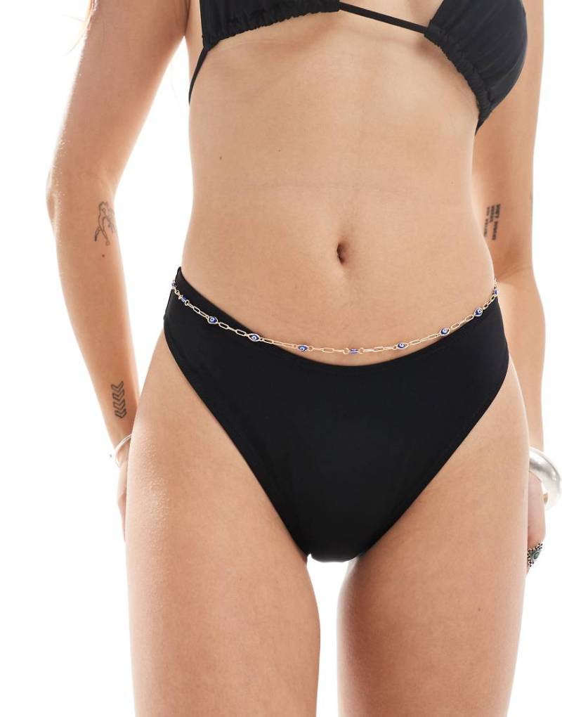 Weekday - Shore - Bikinihose in Schwarz von Weekday