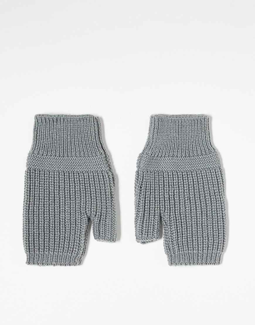 Weekday - Strick-Fäustlinge in Grau Weekday - Strick-Fäustlinge in Grau von Weekday