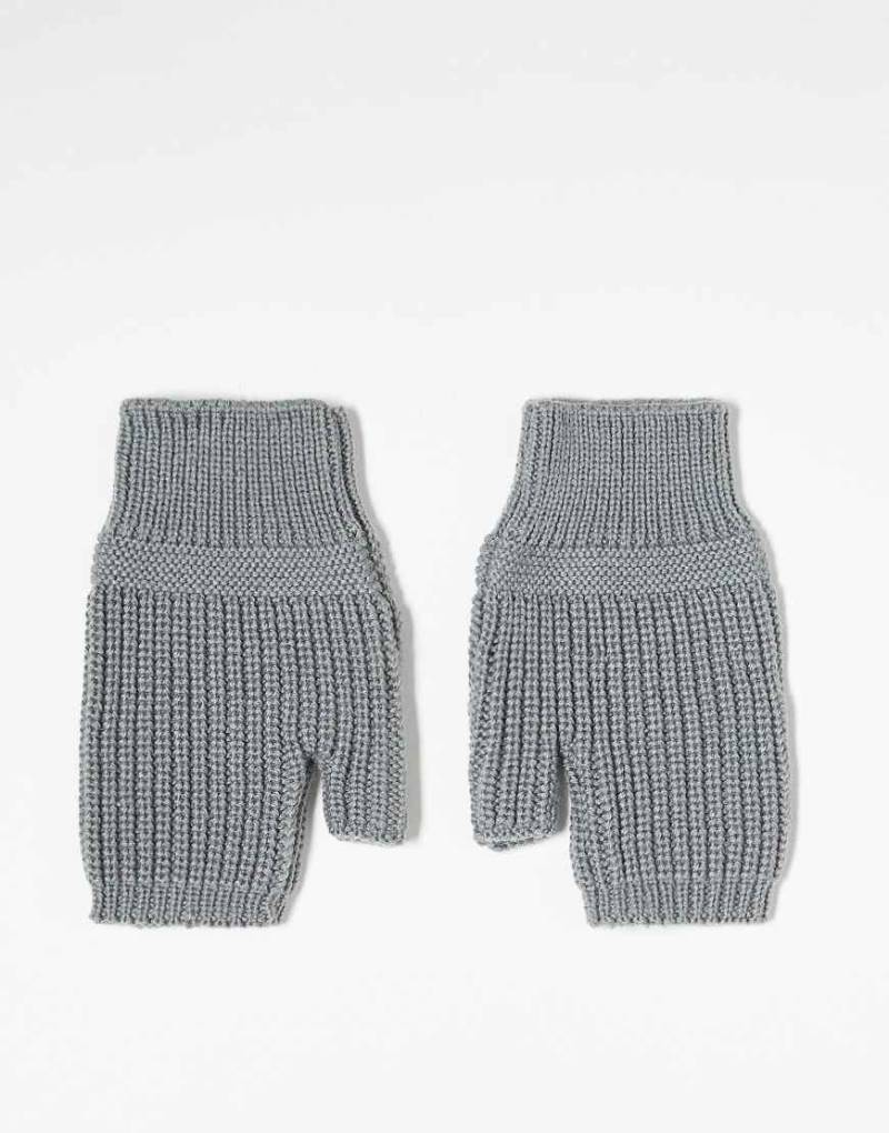 Weekday - Strick-Fäustlinge in Grau von Weekday