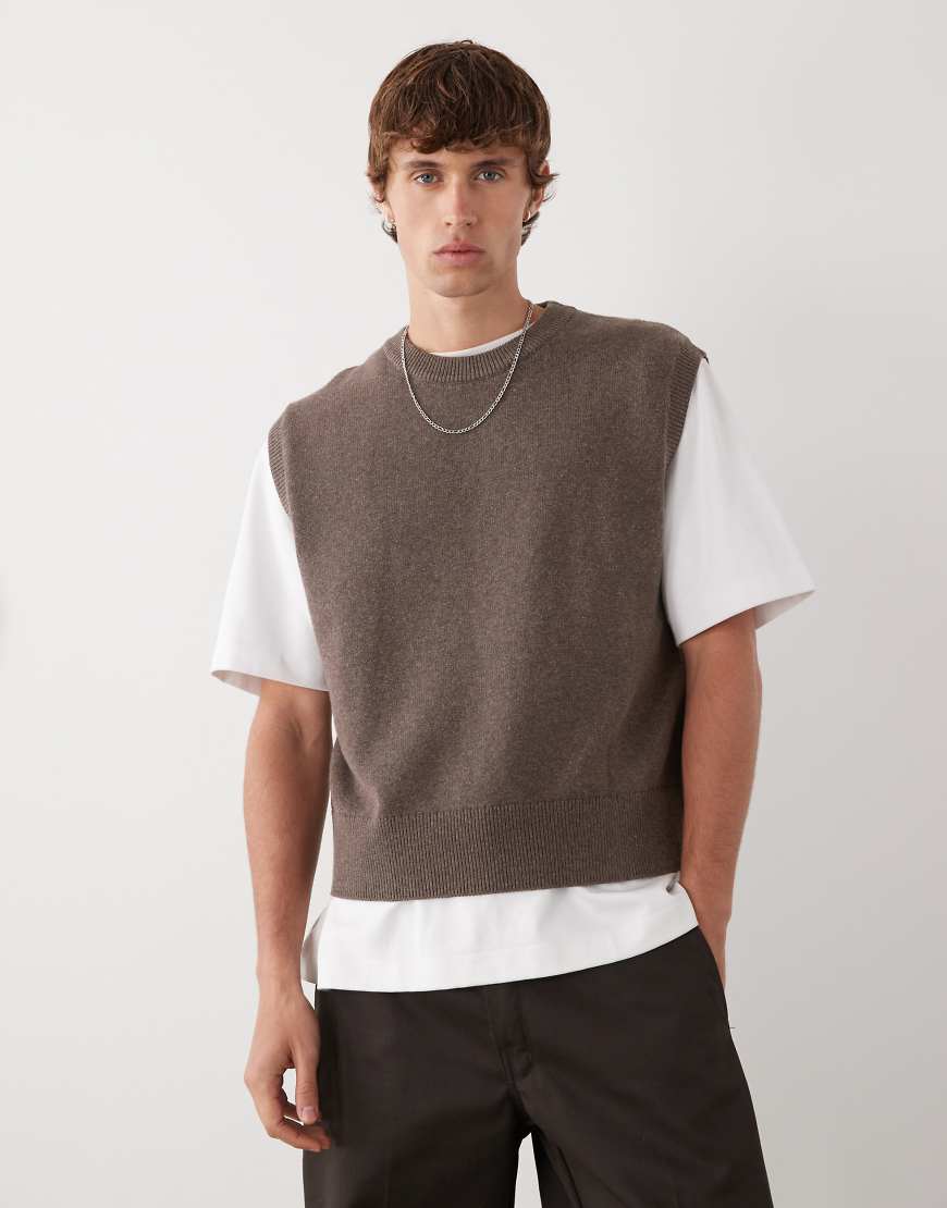 Weekday - Strickpullunder in Braun-Brown Weekday - Strickpullunder in Braun-Brown von Weekday