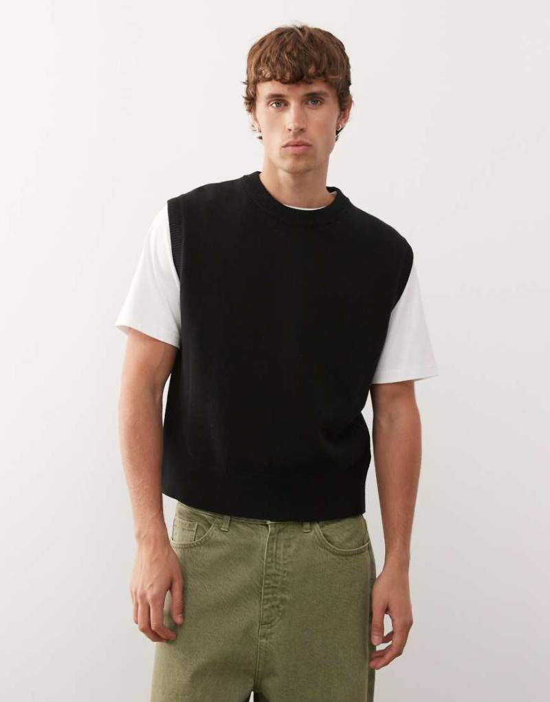 Weekday - Strickweste in Schwarz von Weekday
