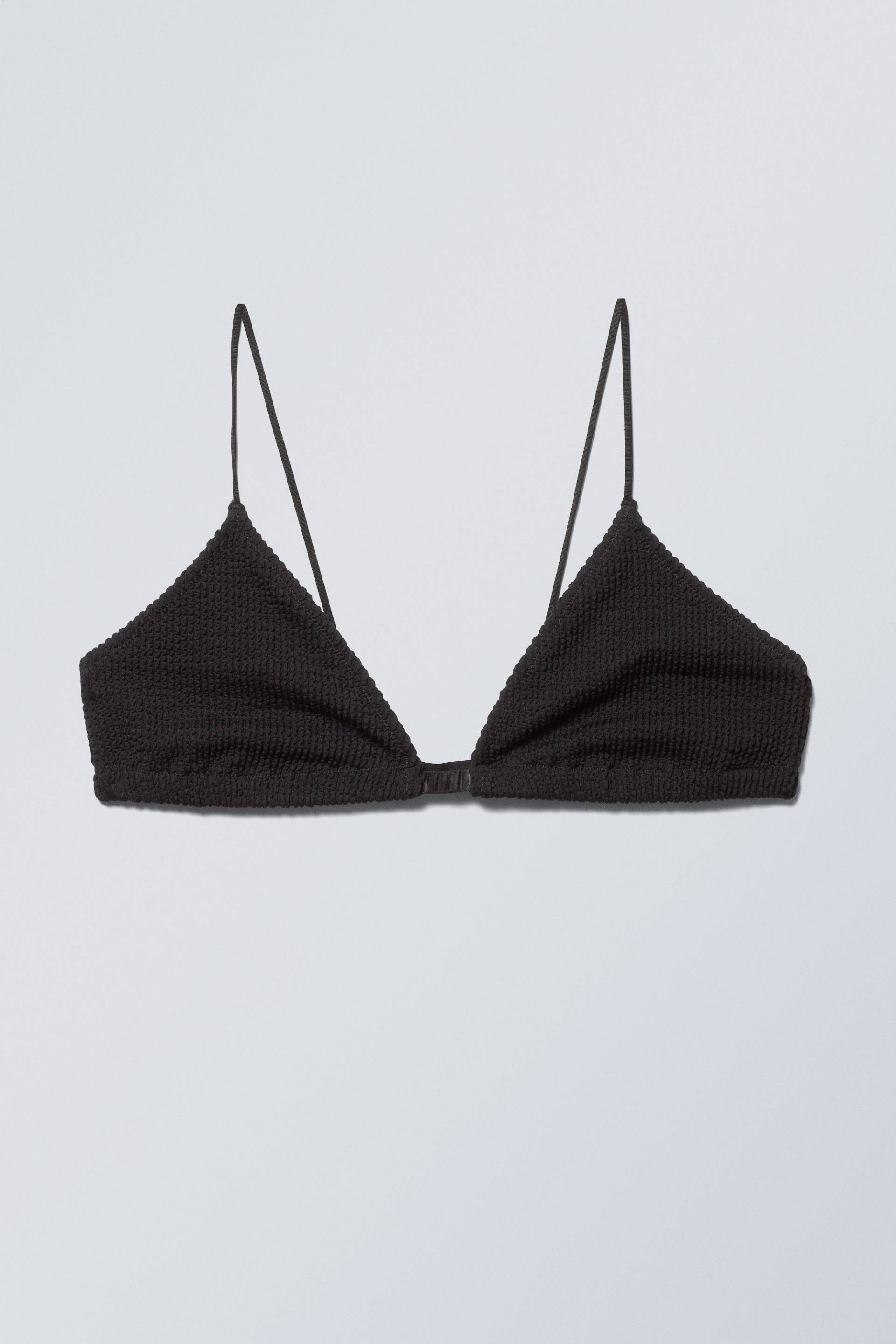 Weekday Triangel-Bikinioberteil Ava Schwarz, Bikini-Oberteil in Größe XS. Farbe: Black von Weekday