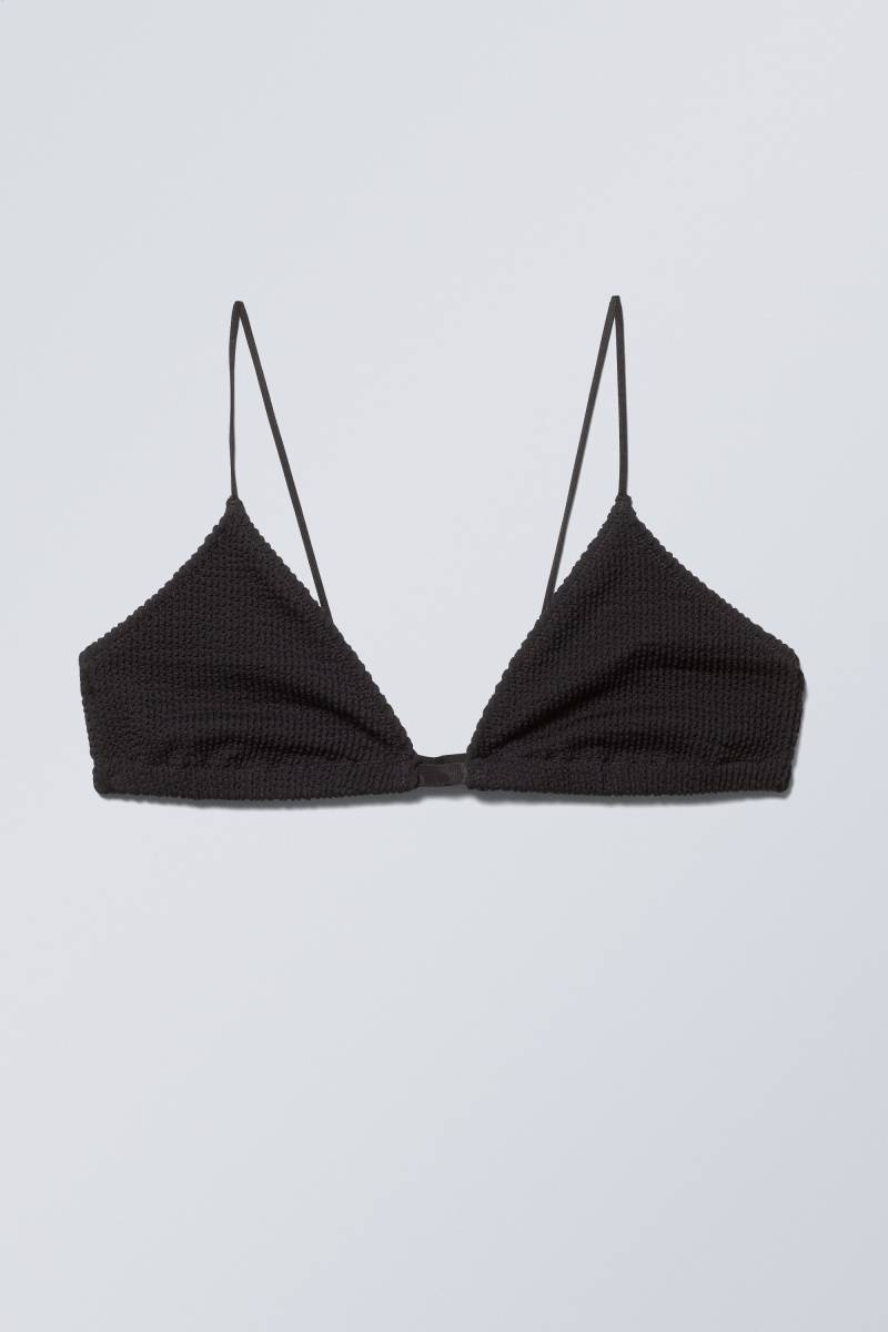 Weekday Triangel-Bikinioberteil Ava Schwarz, Bikini-Oberteil in Größe XS. Farbe: Black von Weekday