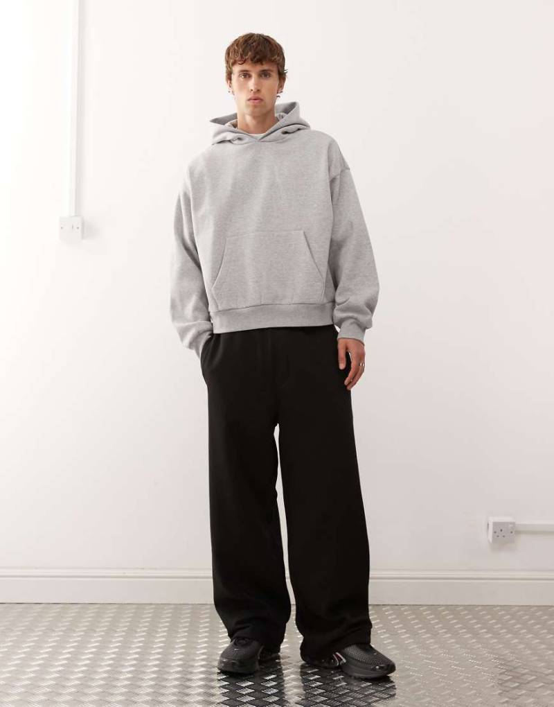 Weekday - Weit geschnittene Oversize-Jogginghose aus schwerem Jersey in Schwarz von Weekday