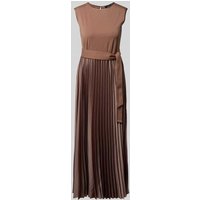 Weekend Max Mara Ausgestelltes Midikleid mit Lyocell-Viskose-Anteil Modell 'SAMUELE' in Hellbraun, Größe M von Weekend Max Mara