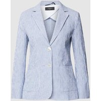 Weekend Max Mara Blazer aus Baumwoll-Leinen-Mix 'ALETTA' in Hellblau, Größe 36 von Weekend Max Mara