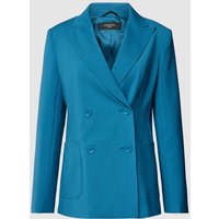 Weekend Max Mara Blazer aus Schurwolle mit Reverskragen Modell 'NERVOSO' in Petrol, Größe 38 von Weekend Max Mara