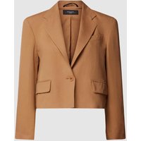 Weekend Max Mara Blazer mit Brustleistentasche Modell 'CANTICO' in Cognac, Größe 42 von Weekend Max Mara