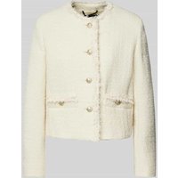 Weekend Max Mara Blazer mit Fransen Modell 'BALIA' in Ecru, Größe 40 von Weekend Max Mara