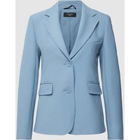 Weekend Max Mara Blazer mit Reverskragen und Paspeltasche am Gesäß in Hellblau, Größe 44 von Weekend Max Mara