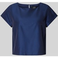 Weekend Max Mara Blusenshirt mit Rundhalsausschnitt Modell 'PARANA' in Marine, Größe 34 von Weekend Max Mara