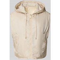 Weekend Max Mara Boxy Fit Weste mit seitlichen Knopfleisten Modell 'LEVANTE' in Ecru, Größe XXL von Weekend Max Mara