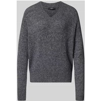 Weekend Max Mara Comfort Fit Strickpullover aus Woll-Mix Modell 'VISITA' in Anthrazit, Größe XS von Weekend Max Mara