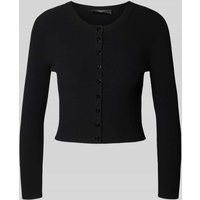 Weekend Max Mara Cropped Strickjacke mit Knopfleiste Modell 'MAGIARO' in Black, Größe XXL von Weekend Max Mara