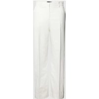 Weekend Max Mara Flared Cut Stoffhose mit Gürtelschlaufen Modell 'ZIRCONE' in Offwhite, Größe 38 von Weekend Max Mara