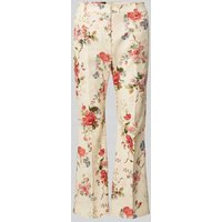 Weekend Max Mara Flared Stoffhose mit Bügelfalten Modell 'CADMIO' in Beige, Größe 38 Weekend Max Mara Flared Stoffhose mit Bügelfalten Modell 'CADMIO' in Beige, Größe 38 von Weekend Max Mara