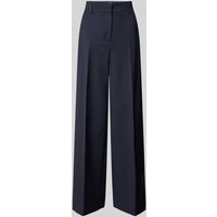 Weekend Max Mara Flared Leg Wollhose mit Bügelfalten Modell 'VISIVO' in Marine, Größe 34 von Weekend Max Mara