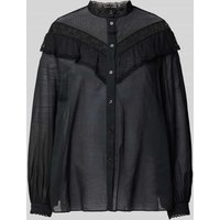 Weekend Max Mara Hemdbluse mit Knopfleiste Modell 'ASTICE' in Black, Größe 40 von Weekend Max Mara