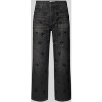 Weekend Max Mara Jeans mit Ziersteinbesatz in Anthrazit, Größe 36 Weekend Max Mara Jeans mit Ziersteinbesatz in Anthrazit, Größe 36 von Weekend Max Mara