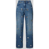 Weekend Max Mara Jeans mit Ziersteinbesatz in Blau, Größe 38 von Weekend Max Mara