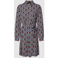 Weekend Max Mara Kleid mit Allover-Muster Modell 'GOLFO' in Marine, Größe 44 von Weekend Max Mara
