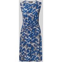 Weekend Max Mara Knielanges Kleid mit Allover-Muster Modell 'EMBLEMA' in Blau, Größe XXL von Weekend Max Mara