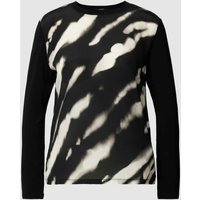 Weekend Max Mara Longsleeve mit Front-Print Modell 'CALAMAI' in blau in Black, Größe XS von Weekend Max Mara