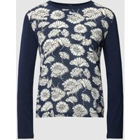 Weekend Max Mara Longsleeve mit Front-Print Modell 'CALAMAI' in blau in Marine, Größe M von Weekend Max Mara