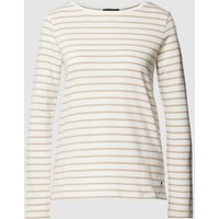 Weekend Max Mara Longsleeve mit Streifenmuster Modell 'ERASMO' in Sand, Größe XL von Weekend Max Mara