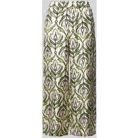 Weekend Max Mara Loose Fit Hose mit Motiv-Print Modell 'EUSEBIO' in Gruen, Größe 42 von Weekend Max Mara