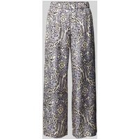 Weekend Max Mara Loose Fit Hose mit Motiv-Print Modell 'EUSEBIO' in Hellblau, Größe 38 von Weekend Max Mara