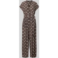 Weekend Max Mara Loose Fit Jumpsuit aus reiner Seide Modell 'ARIZONA' in Dunkelbraun, Größe 40 von Weekend Max Mara