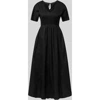 Weekend Max Mara Maxikleid mit V-Ausschnitt Modell 'BRONZO' in Black, Größe XXL von Weekend Max Mara