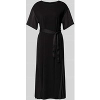 Weekend Max Mara Midikleid mit Bindegürtel Modell 'JORDAN' in BLACK, Größe L von Weekend Max Mara