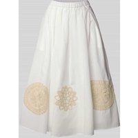 Weekend Max Mara Midirock mit Spitzenbesatz Modell 'ORME' in Weiss, Größe S von Weekend Max Mara