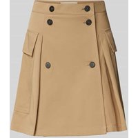 Weekend Max Mara Minirock mit Cargotaschen Modell 'ZEBIO' in Beige, Größe 38 von Weekend Max Mara