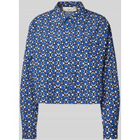 Weekend Max Mara Regular Fit Bluse mit Hemdblusenkragen Modell 'RAGTIME' in Dunkelblau, Größe 40 von Weekend Max Mara