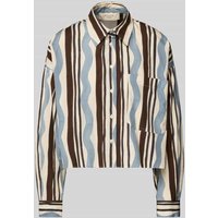 Weekend Max Mara Regular Fit Bluse mit Hemdblusenkragen Modell 'RAGTIME' in Hellblau, Größe 40 von Weekend Max Mara