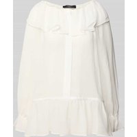 Weekend Max Mara Regular Fit Bluse mit Rüschen Modell 'ASTRO' in Weiss, Größe 34 von Weekend Max Mara