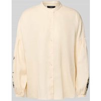Weekend Max Mara Regular Fit Bluse mit Stehkragen Modell 'ILEX' in Offwhite, Größe 42 von Weekend Max Mara