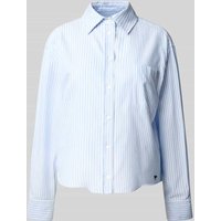 Weekend Max Mara Regular Fit Hemdbluse aus reiner Baumwolle Modell 'NUORO' in Hellblau, Größe 44 von Weekend Max Mara