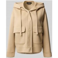 Weekend Max Mara Regular Fit Jacke mit Kapuze aus Woll-Mix Modell 'GARY' in Camel, Größe 42 von Weekend Max Mara